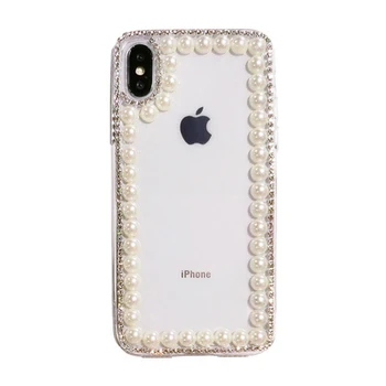 Pearl, Diamond Telefonu Gadījumā iphone 11 Pro XR XS MAX XS X 8 7 6 6S Plus Gadījumā Skaidrs, Samsung Note 10 9 8 S10 S8 S9 Plus S7edge