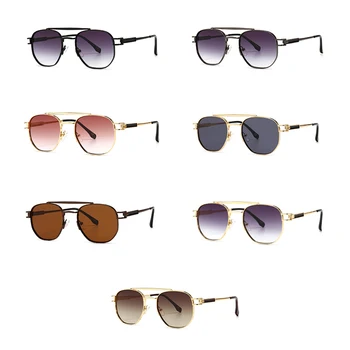Peekaboo vīriešiem retro saulesbrilles sieviešu laukumā melns brūns vīriešu, saules brilles, metāla, zelta, vasaras stils ir 2021. uv400 dāvanu posteņiem