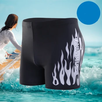 Peldkostīmi Vīriešu Peldkostīmi vīriešu peldēšanas koferi Sporta bikses, klasiskās vīriešu peldbikses uguns dedzināšana vīriešu biksītes jaunā pludmales valkā