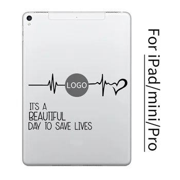 Pelēks ir Anatomija Quote Tablet PC Uzlīme iPad Decal Gaisa Mini Pro 7.9/9.7/10.5/12.9 collu Vinila Klēpjdatoru Ādas Macbook Uzlīmes