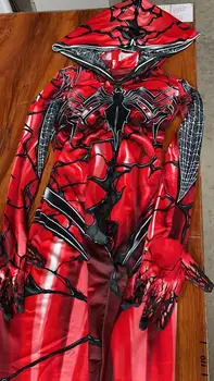 Pelēkā Vārna, Sarkans/Balts Gvena Steisija Zentai Meitenes Cosplay Kostīmu Peldēšana BodySuit Anti-Gwen Halloween Kostīms