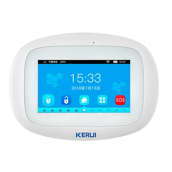 Perimetra Aizsardzība KERUI K52 Wifi GSM Centrālās Vadības Panelis 4.3 Collu TFT Krāsu Ekrāns, Bezvadu Apsardzes Signalizācijas Uzvalks Mājās Smart