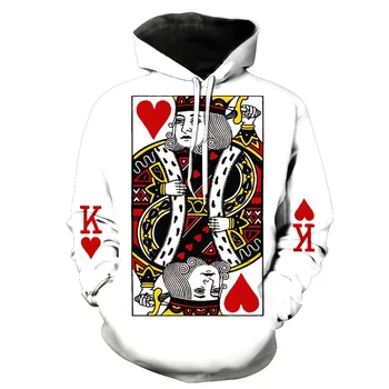 Personalizētu Pokera zīmogs klp kabatas garām piedurknēm džemperis klp vīriešu Vīriešu Krekli Printing Blūze hoodies