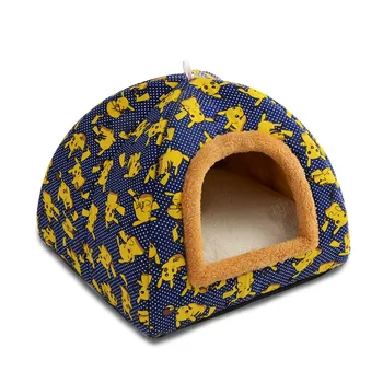 Pet Cat Cave House Salokāms Telts Soft Suns Gulta Zvaigznes Modelis Gudrs Audzētava Ligzdu Mazo Dzīvnieku Čihuahua Kucēns Māja Ar Mat