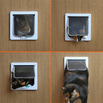 Pet Intellgent Kontroles Kaķis Durvis, ABS Dzīvnieku Nelielu Kaķu un Suņu Vārti, Durvis, Pet Piegādēm Drošu Vāciņu Durvju Pet Kitten durvju pārdošana