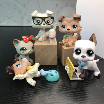 Pet Shop Collie Suns Great dane 5gab rotaļlietas Reti ar 5gab Piederumi Skaitļi Rotaļlietas Labākā Dāvana Bērniem