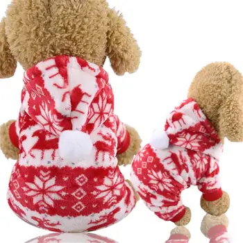 Pet Suņu Apģērbu Ziemassvētku Apģērbu Maziem Suņiem, Ziemas Mētelis Santa Kostīms Apģērbs pelēkā vārna Apģērbs par Chihuahua Jorki