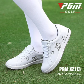 PGM korejas Sieviešu Golfa Kurpes Fiksētu Nagu Ūdensizturīgs Čības Sieviešu Viegls neslīdoša Maza Balta Meitenēm Sporta Apavi 35-40