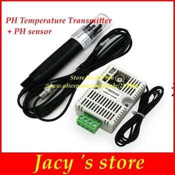 PH, Temperatūras Raidītājs Atklāšanas Sensora Moduļa Spriegums 0-5V, 0-10V 4-20mA RS485 Izeja PH sensoru PH elektrodu BNC