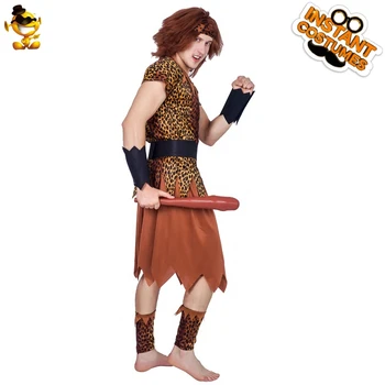 Pieaugušo Vīriešu Cosplay Alu Cilvēks Tērpu, Masku Aizvēsturiskos Džungļu Tērpiem Halloween Puse Vīriešu Saģērbt Ala Vīriešu Kostīmi