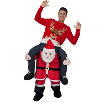 Pieaugušo Ziemassvētku Tērpu Santa Claus Pildījumu Veikt Atpakaļ Braukt uz Talismans Veikt Santa Xmas Party Cosplay Kostīms