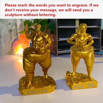 Pielāgota Bezmaksas Burtiem Self-grieztās Skulptūras Sveķu Amatniecības Rotājumi Birojs Sporta Apdare Iedvesmojošu Attēls Statuetes