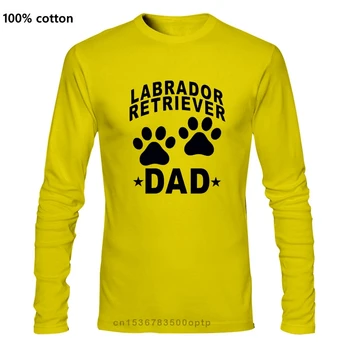 Pielāgots Vīriešu T Krekls Homme Labradora Retrīvers Dad T-Krekls Vīriešiem Bildes Kokvilnas t-veida Krekls Homme 2018 S-3xl Hip Hop