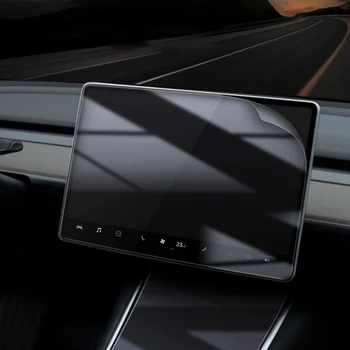 Piemērojami Tesla Model 3 x s navigācijas ekrāns rūdīts filmu interjera kontroles stikla paneli instrumentu panelis panelis panelis