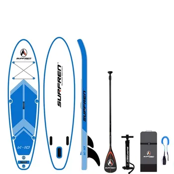 Piepūšamās Sērfot Piecelties SUP airi valdes iSUP SurfingPaddle valdes SURFREN Visu RoundK-10 veikbords kayakboat size305*81*15cm