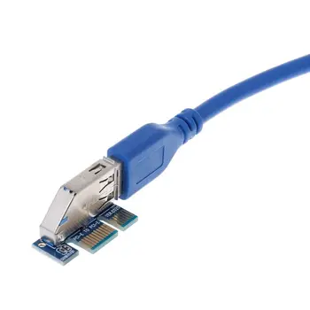 Pievienot Karte PCI Express USB 3.0 Adapteris Atspere Extender PCIE Stāvvadu Karte USB 3.0 PCI-E SATA PCI E Stāvvadu PCI Express X1, lai X4 Slots