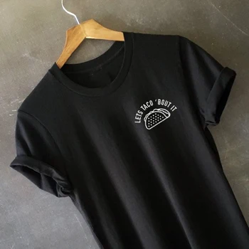 Pieņemsim Taco Cīkstēšanās T-Krekls iela smieklīgi Sieviešu Dienu krekli ielu stilu, tees Estētisko ikdienas krekli tumblr Modes Apģērbu topi