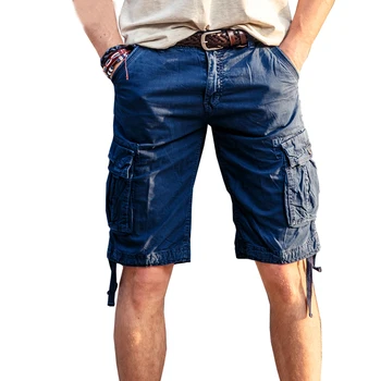 Piliens kuģniecības vīriešiem kravas bikses, kokvilnas vasaras cilvēks, šorti brīvs stils muti-kabatām, kombinezoni 29-40 JPDK01