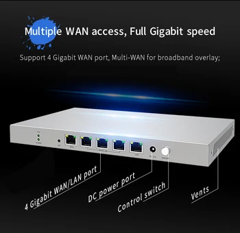 Pilnu Gigabit AC Wifi Slodzes līdzsvarošanas Vārti Maršrutēšanas Core Vārteju, LAN/WAN Portu Multi Wan Wi fi Viesabonēšanas Piekļuves AC Vārti