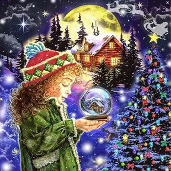 Pilnu Kvadrātveida 5d Dimanta Krāsošana Santa Claus Karikatūra Dimanta Izšuvumi Ziemassvētku Kristāla Bumbu Dekorācijas Mājas Dekori Bērnu Dāvanu A84