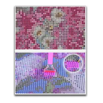 Pilnu Kvadrātveida/Kārtas Urbt 5D DIY Dimanta Glezna Krustdūrienā Ziedu 3D Izšuvumi Mozaīkas Mājas Dekoru Dāvanas ZH