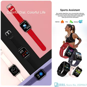 Pilnībā Touch Smart Watch Sievietes Vīrieši Smartwatch Elektronika Smart Clock Android, IOS Fitnesa Tracker Laukumā Bluetooth Smart-skatīties