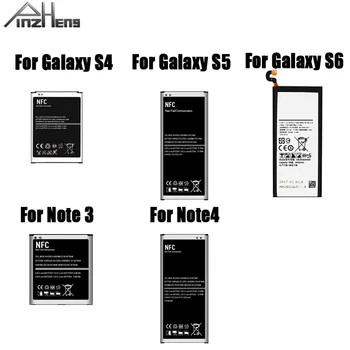 PINZHENG Akumulators Samsung Galaxy S4 S5 S6 piezīme 3. Piezīme 4 B800BE B600BC EB-BN910BBE EB-BG900BBC EB-BG920ABE Baterijas