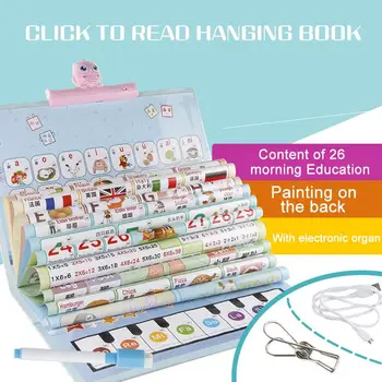 Pirmsskolas izglītības Ķīniešu un angļu Wen Dian lasījumā uzlādes audio sienas diagrammas bērnu lasīšanas un mācīšanās mašīna, rotaļlietas