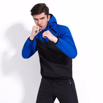 Pirts Tērps Vīriešiem Svara Zudums Sporta Treniņu Sviedri Tērpi Techwear Darbojas Komplekti Sadedzināt Taukus Slimming Body Shaper garām Piedurknēm hoodies bikses