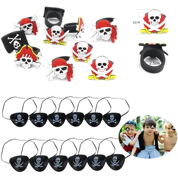 Pirātu Partijas Dod Priekšroku Bērniem Pirātu Uzlīmes Keychain Gredzeni Halloween Ziemassvētku Dāvanu Rotaļlietas Pirātu Dzimšanas Dienas Svinības Piederumi Dekori