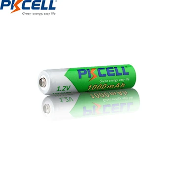PKCELL 16pcs aaa 1000mah uzlādējamās baterijas 1,2 v nimh zema sevis izlādes akumulatoru un 4gab akumulatora kaste AA AAA baterijas