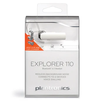 Plantronics Explorer 110 Bluetooth Draadloze Oortelefoon Balsi Tikās Austiņu Turētājs-auto Opladen Mic Voor Ios Android