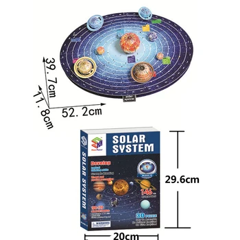 Planētas, Saules Sistēmas Modelis Papīra 3D Puzzle Rotaļlietas Bērniem Astronomijas Mācību Sākumā Izglītības Puzles, Rotaļlietas Bērniem, Zinātne
