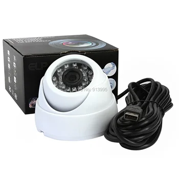 Plastmasas MINI Dome usb kameras 1080P HD IS SAMAZINĀT Iekštelpu Baby monitor mājas Drošības Kameru ar MJPEG /YUY izejas Android /linux