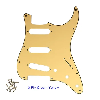 Pleroo 11 Skrūvju Caurumu Ģitāra Pickguard ASV/Meksika Fender Stratocaster Standarta SSS St Nulles Plāksne ar skrūvēm Multi krāsu