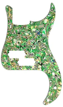 Pleroo Custom Ģitāru pickgaurd - MUMS LPP Bass Ģitāra Pickguard Nulles Plāksnes , 4 Kārtu Colorfull shell Pearl