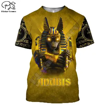 PLstar Cosmos Horus Horus, Seno Ēģiptiešu Dieva Acs Ēģiptes Faraons Anubis sejas 3d Iespiests T-krekls Vīriešiem/Sievietēm Unisex Streetwear