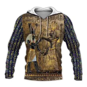 PLstar Cosmos Noslēpumaina retro senās ēģiptes Faraons totem 3d hoodies/sporta Krekls Ziemas rudens smieklīgi ilgi selvee streetwear-17