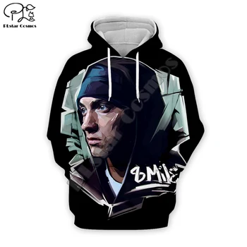 PLstar Cosmos Reperis Dievs Eminem Dziedātāja Smieklīgi Pulovers Vīrieša/Sievietes Tracksuit Streetwear sporta Krekls 3DPrint HipHop Gadījuma Hoodies A5