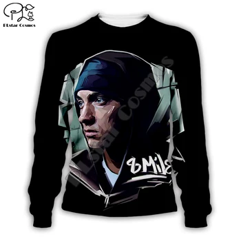 PLstar Cosmos Reperis Dievs Eminem Dziedātāja Smieklīgi Pulovers Vīrieša/Sievietes Tracksuit Streetwear sporta Krekls 3DPrint HipHop Gadījuma Hoodies A5