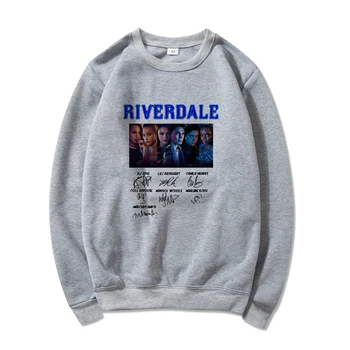 Plus Lieluma Pelēkā Vārna Riverdale Drēbes Harajuku Sporta Krekls Pulovers Streetwear Sievietes Baltā Moderns Hoodies Topi Kultūru Tīņi Meitenēm