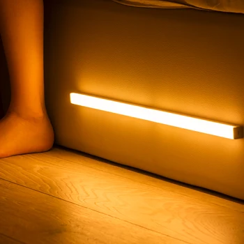 Plutus-Kvinna LED Nakts Gaisma Kustības Sensors USB Bezvadu Uzlādējamais 20 30 40 50cm Nakts lampa, Virtuves, Kabineta, Lampa, Skapis