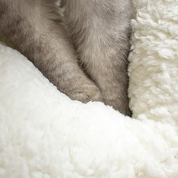 Plīša Kaķis Gultas Mājā, Kaķa Paklājiņš Silts Ziemas Miega Kaķi Ligzdu Mīksta Plīša Suns Pet Spilvenu Kaķiem Aksesuāri