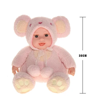 Plīša Teddy Bear Mīksto Nomierināt Bērnu Lelle Urso De Pelucia Pildījumu Dzīvniekiem Peluche Juguetes Boneca Bebe Atdzimis Lelle, Rotaļlietas, Dāvanas,