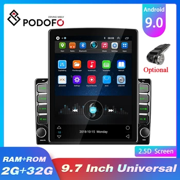 Podofo Android Automašīnas Radio, GPS Autoradio 2 Din 9.7