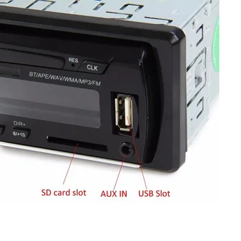 Podofo Stereo Uztvērēju 1DIN In-Dash Auto Magnetolas 12V Bluetooth Autoradio MP3 Atskaņotājs, Radio, Kasešu Diktofonu 1 Din Tālvadības pults