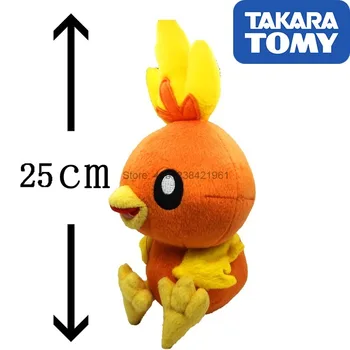 Pokemon Patiesu 20cm Plīša Lelle Takara Tomy Torchic Pildījumu Rotaļlieta Bērniem Dāvanas