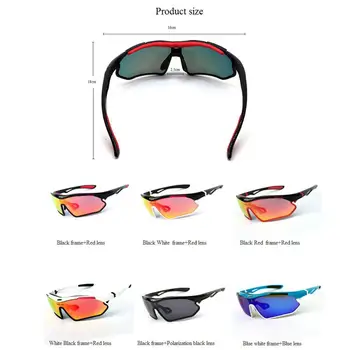 Polarizēta Sporta Vīriešu Saulesbrilles Ceļu Velo Brilles Kalnu Velosipēds Velosipēdu Izjādes Aizsardzības Brilles Briļļu 6 Krāsas