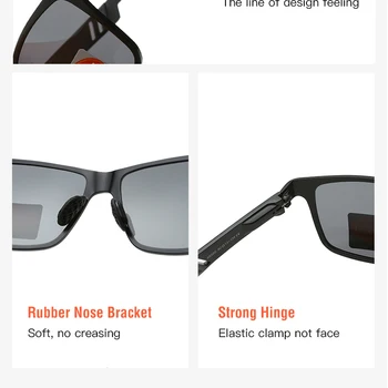 Polarizētās brilles, Saulesbrilles UV400 Klasisks Zīmols, Saules brilles Braukšanas Mens designer masculino Vīriešu Spogulis Brilles