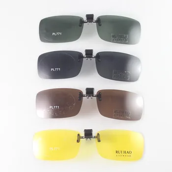 Polarizētās Saulesbrilles, Vīriešu, Sieviešu Klipu Saulesbrilles Skaidrs, Brilles, Saules Brilles, Aizsargbrilles, Brilles Dzeltenā Nakts Redzamības Brilles